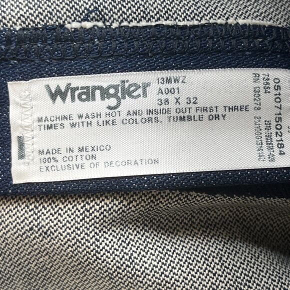 Wrangler Jeans Mens 38x32 Dark 13MWZ Cowboy Cut Original Fit ProRodeo Vintage - Picture 10 of 14